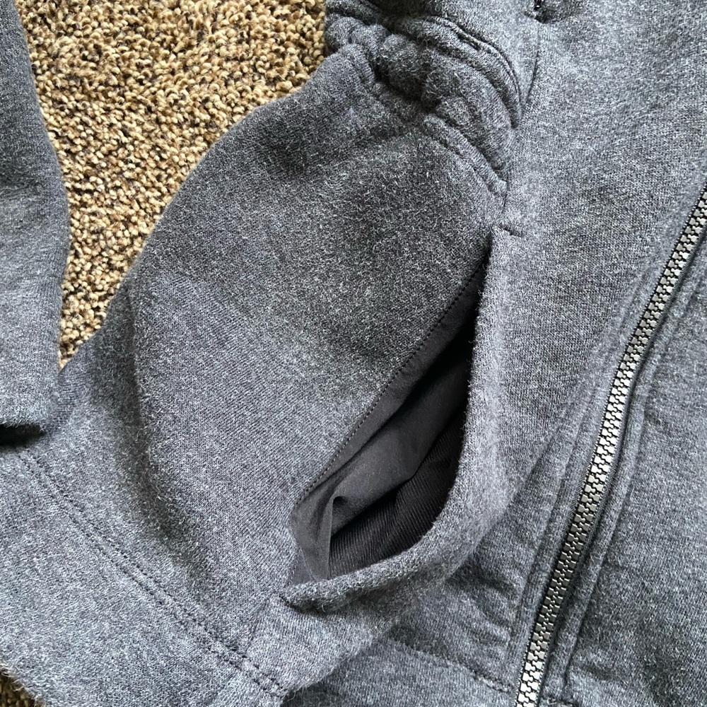 Lululemon Full Zip Dark Grey Sweatshirt Size 4 - Picture 5 of 7